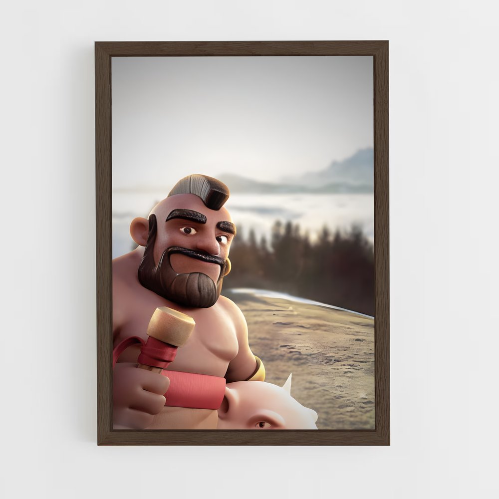 Poster Le Cavalier Cochon – affiche Clash royale (vue 5)